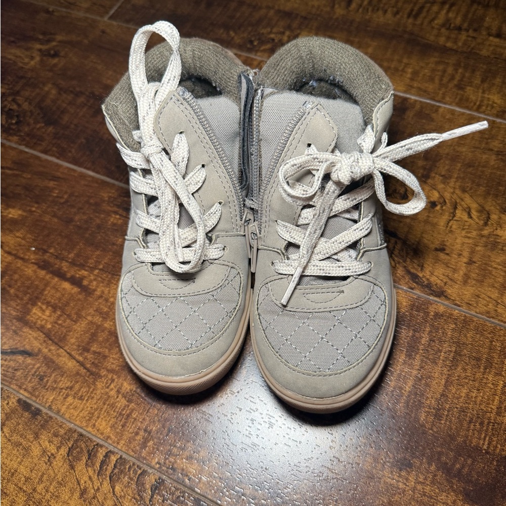 OshKids Gray High-Top Sneakers